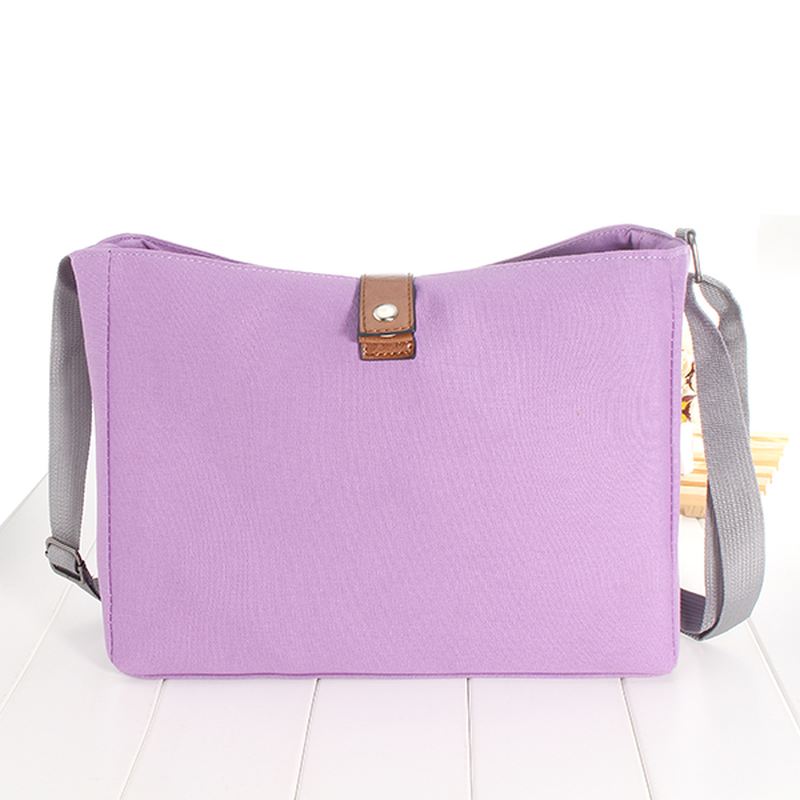 Lærred Casual Kapacitet Rejseopbevaringstaske Skuldertaske Crossbody-tasker