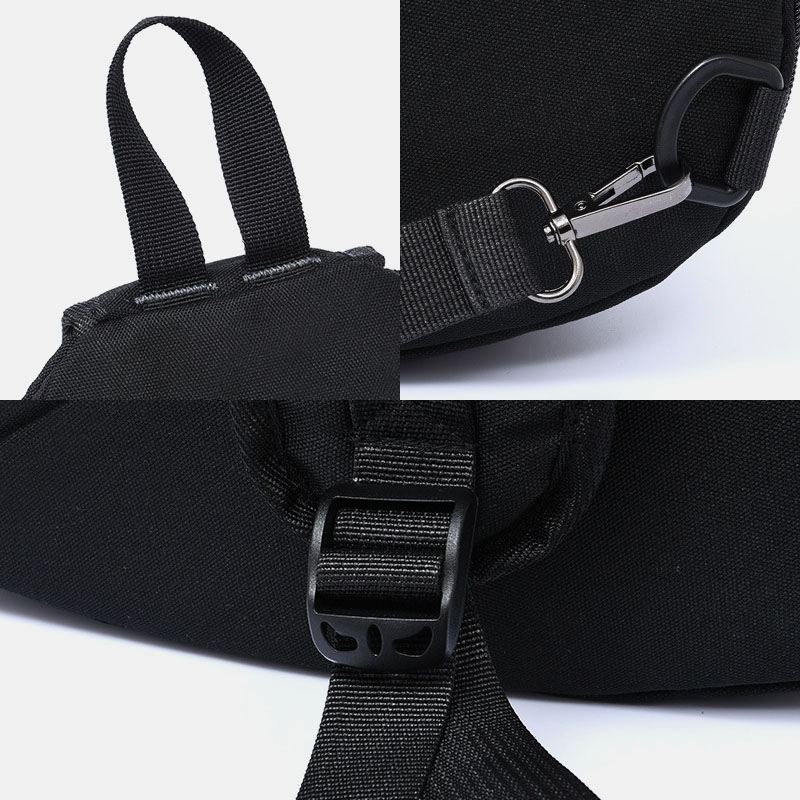 Mænd 2 Stk Usb-opladningshovedtelefon Stor Kapacitet Multifunktion Vandtæt Crossbody-taske Brysttaske Sling Bag