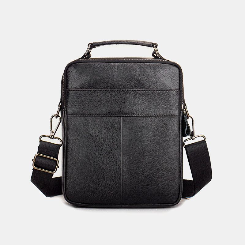 Mænd Ægte Læder Multi-pocket Multifunktion Crossbody Taske Håndtaske Sling Bag