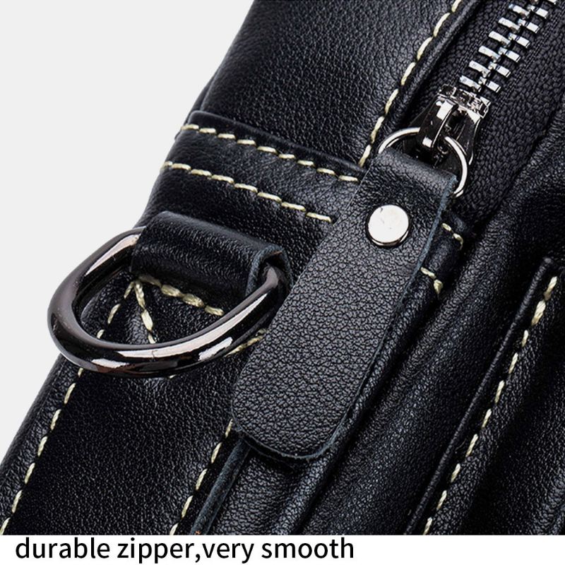 Mænd Ægte Læder Multi-pocket Vandtæt Vintage Håndtaske Crossbody Taske Skuldertaske