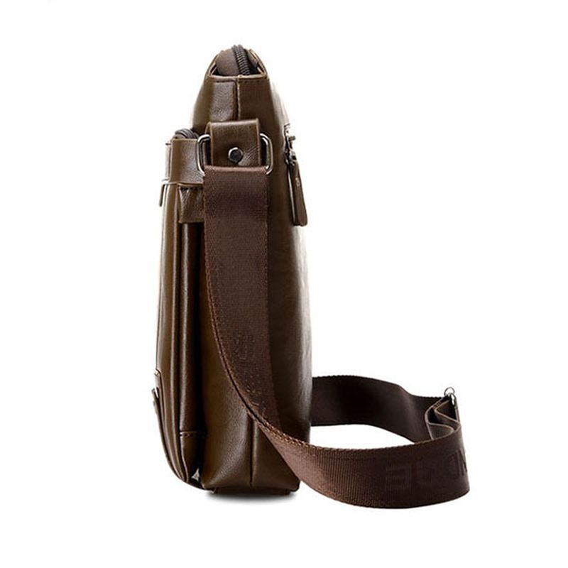 Mænd Business Messenger Bag Solid Crossbody Skuldertaske