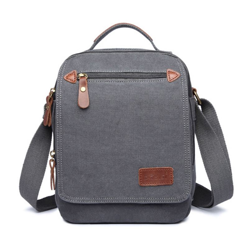 Mænd Canvas Håndtaske Ipad Taske Outdoor Crossbody Taske