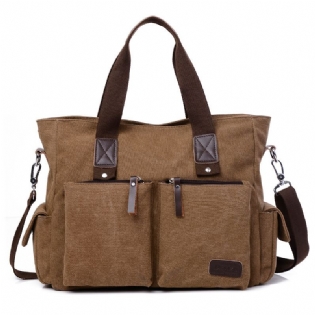 Mænd Canvas Outdoor Casual Traveling Taske Med Stor Kapacitet