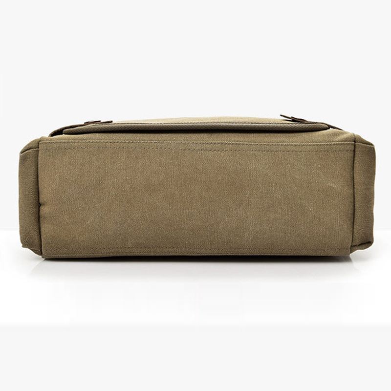 Mænd Kvalitet Canvas Casual Business Stor Kapacitet Funktionel Håndtaske Crossbody Taske