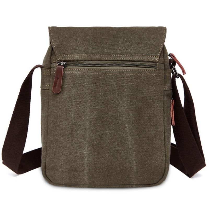 Mænd Kvinder Canvas Leisure Multi Pocket Crossboby Bag Kapacitet Skuldertaske