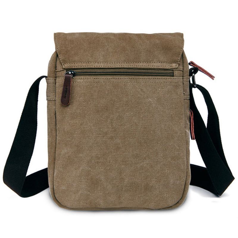 Mænd Kvinder Canvas Leisure Multi Pocket Crossboby Bag Kapacitet Skuldertaske