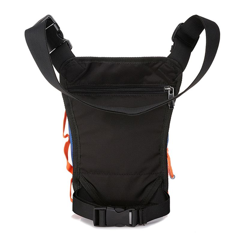 Mænd Kvinder Nylon Drop Leg Bag Motorcykel Ridning Sportsbælte Talje Fanny Pack Crossbody Skuldertaske