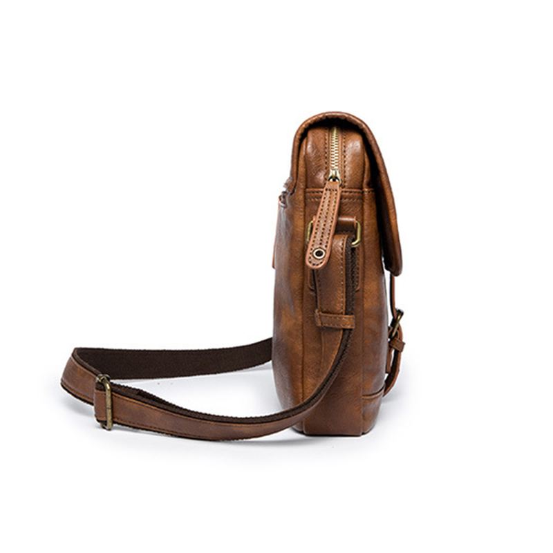 Mænd Minimalistisk Retro Casual Messenger Skulder Crossbody Taske