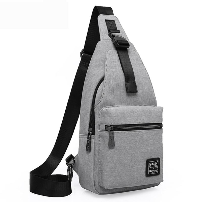 Mænd Mode Chest Pack Stor Kapacitet Swagger Bag Crossbody Rejsetaske