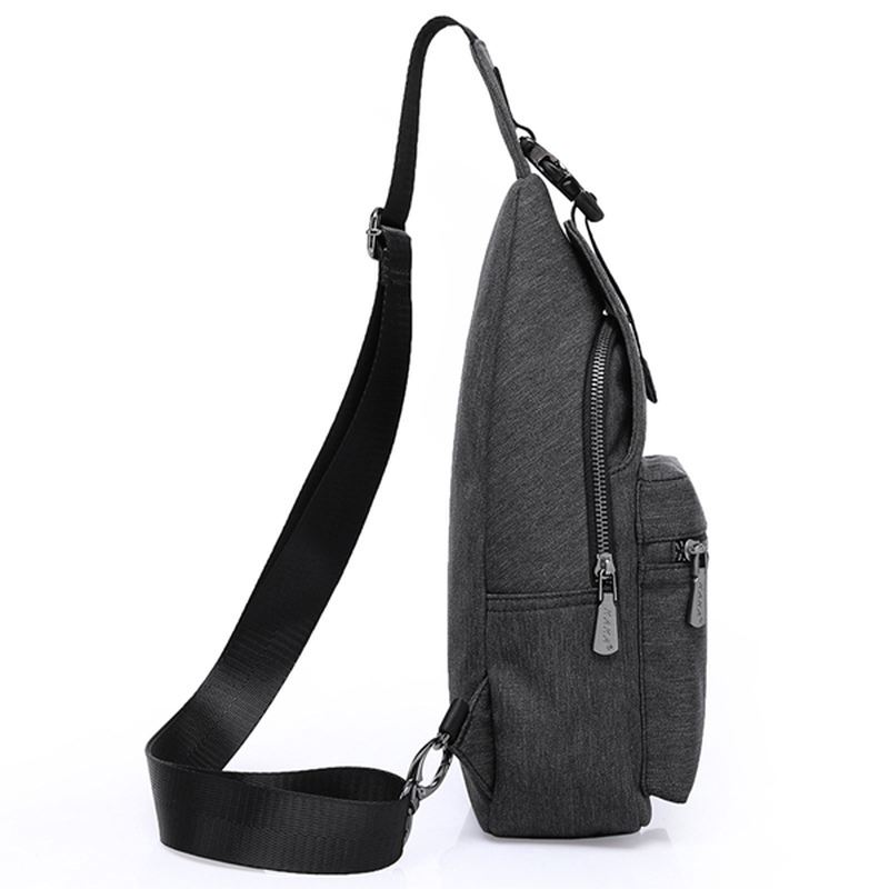 Mænd Mode Chest Pack Stor Kapacitet Swagger Bag Crossbody Rejsetaske