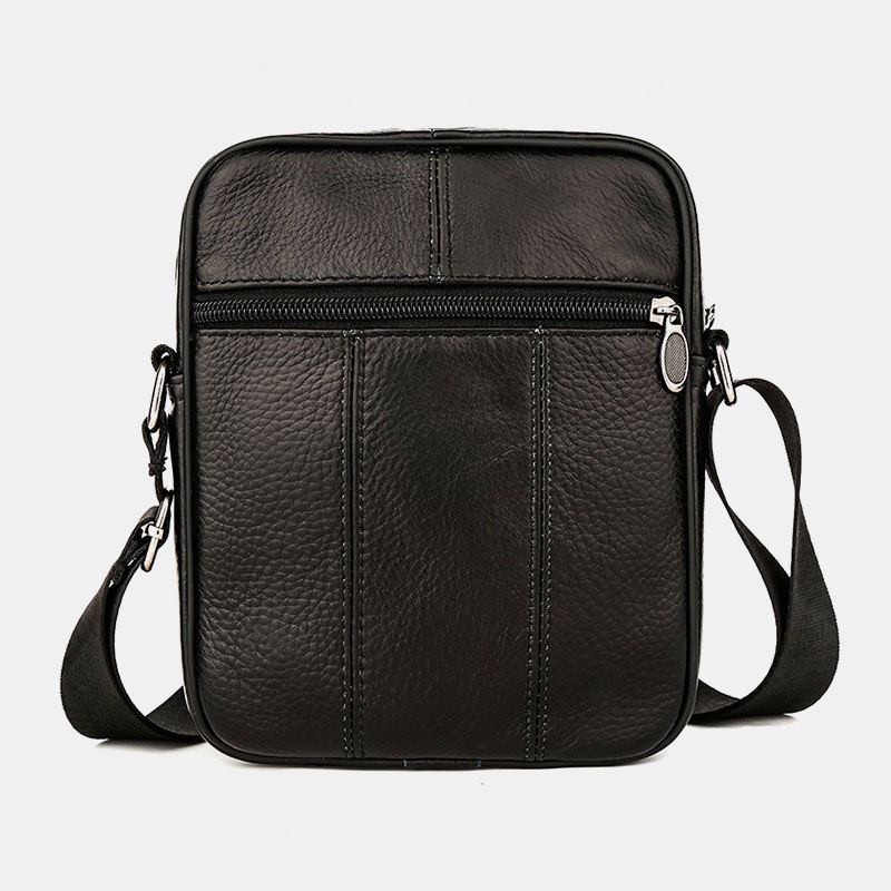 Mænd Multi-pocket Anti-theft First Layer Kohud Crossbody Tasker Retro Stor Kapacitet Letvægts 6.5 Tommer Phne Bag Messenger Bag Håndtaske