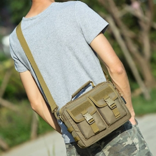 Mænd Ny Canvas Tactical Camo Casual Crossbody Taske