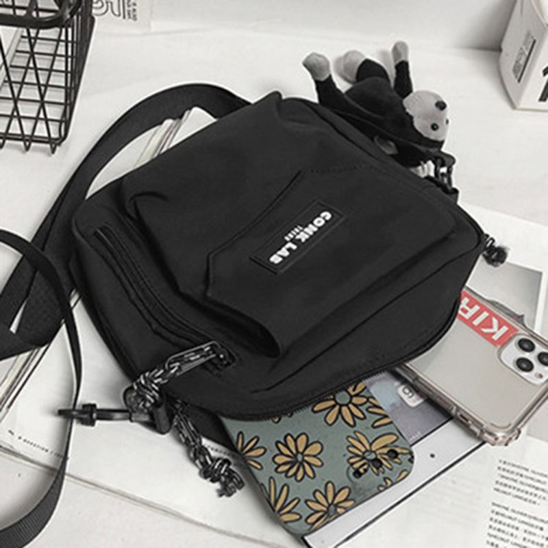 Mænd Nylon Hip-hop Åndbar All-match Crossbody Bag Skuldertaske