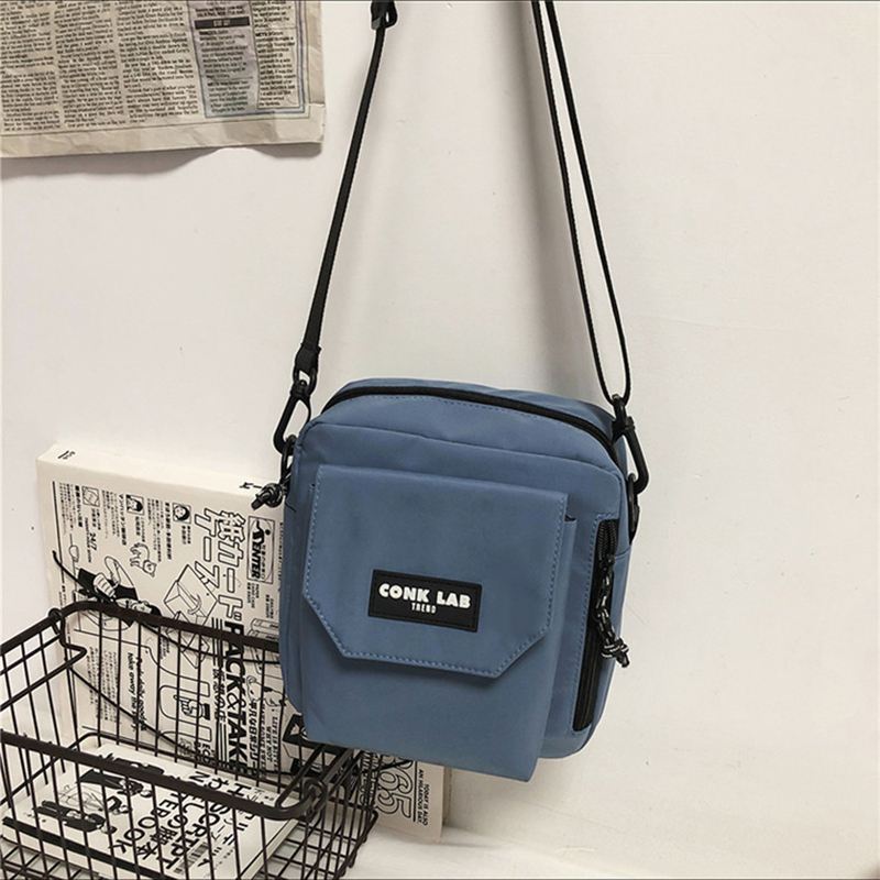 Mænd Nylon Hip-hop Åndbar All-match Crossbody Bag Skuldertaske