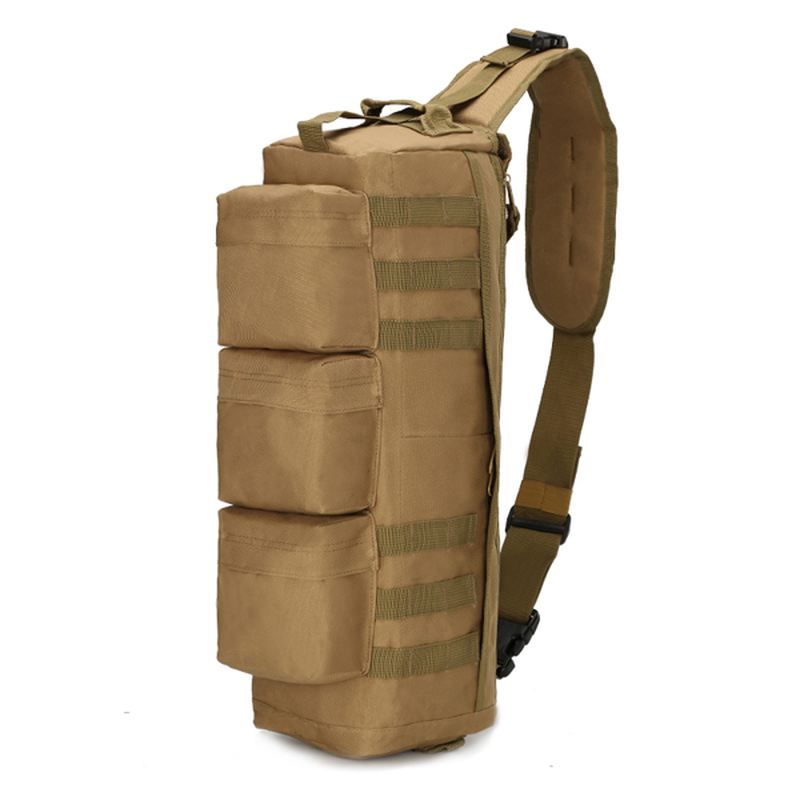 Mænd Nylon Tactical Outdoor Sport Cs Crossbody Bag Vandrebrysttaske