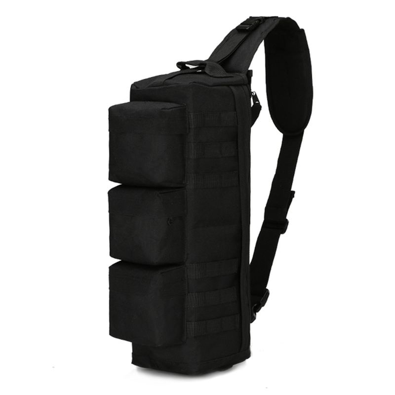 Mænd Nylon Tactical Outdoor Sport Cs Crossbody Bag Vandrebrysttaske