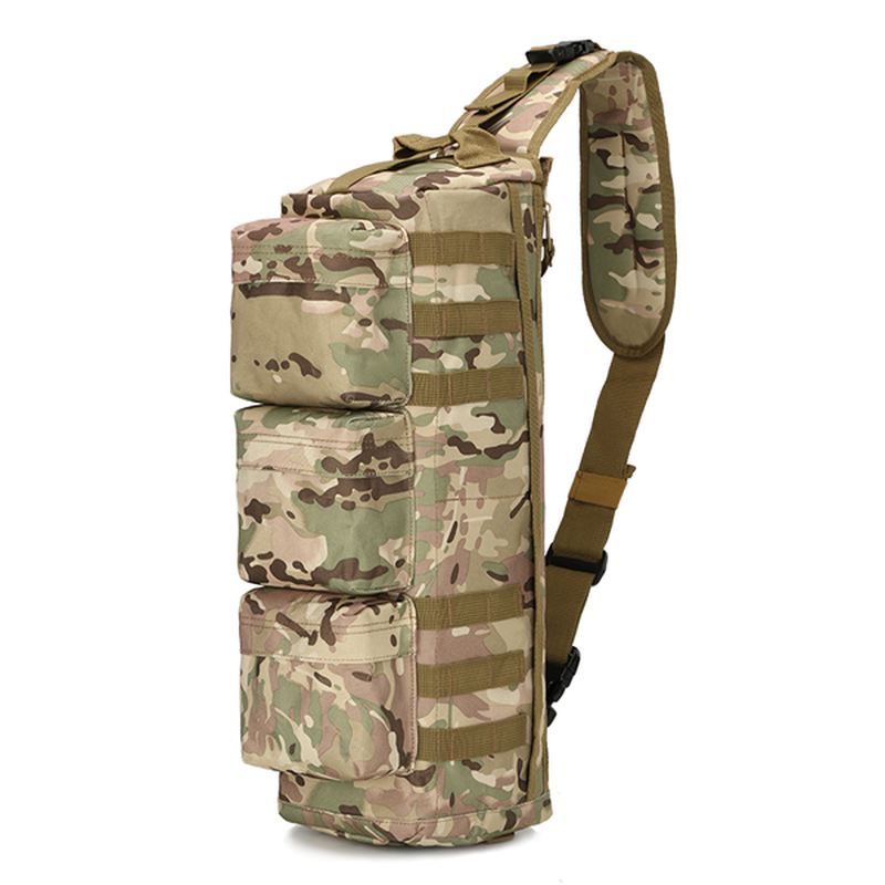 Mænd Nylon Tactical Outdoor Sport Cs Crossbody Bag Vandrebrysttaske