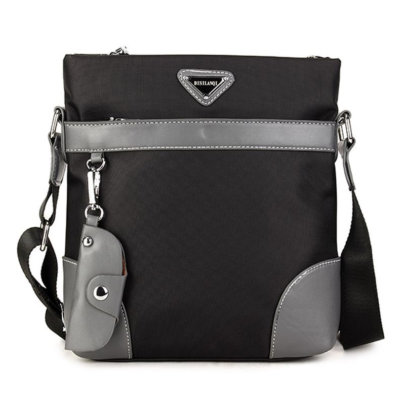 Mænd Oxford Fritid Crossbody Taske Business Skuldertaske Nøglering