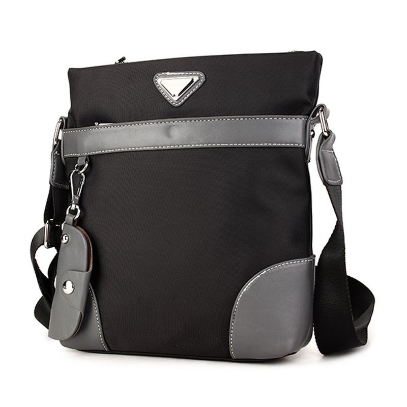 Mænd Oxford Fritid Crossbody Taske Business Skuldertaske Nøglering