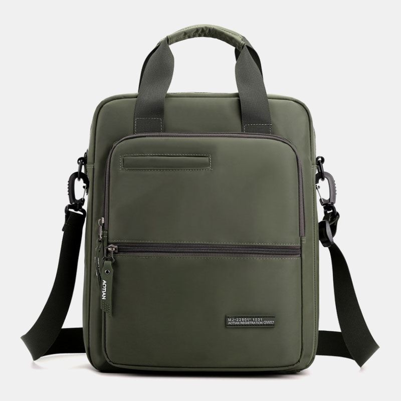 Mænd Oxford Klud Med Stor Kapacitet Vandtæt Multi-bære Multi-purpose 13 Tommer Bærbar Taske Dokumentmappe Skuldertaske Crossbody Taske