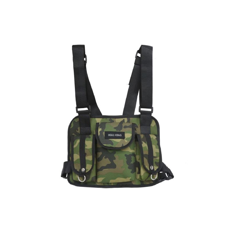 Mænd Oxford New Tactical Outdoor Crossbody Bag Personlighed Cool Sports Bag Camouflage Vest Taske