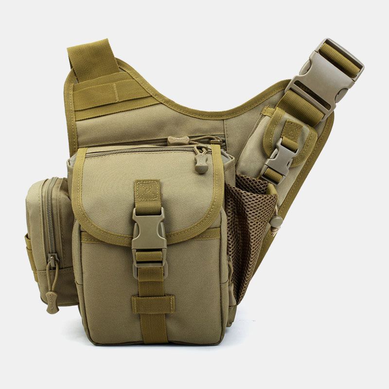 Mænd Oxford Udendørs Ridning Sport Camo Vandtæt Crossbody-taske Med Stor Kapacitet Taljetaske Sadeltaske