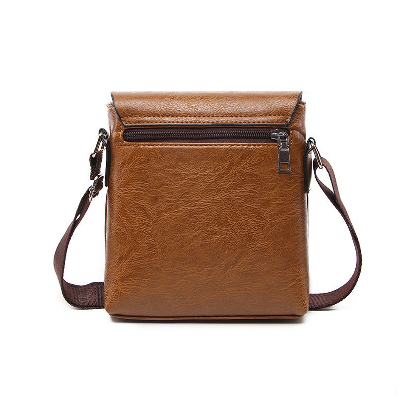 Mænd Pu Læder Fritid Crossbody Bag Skuldertaske