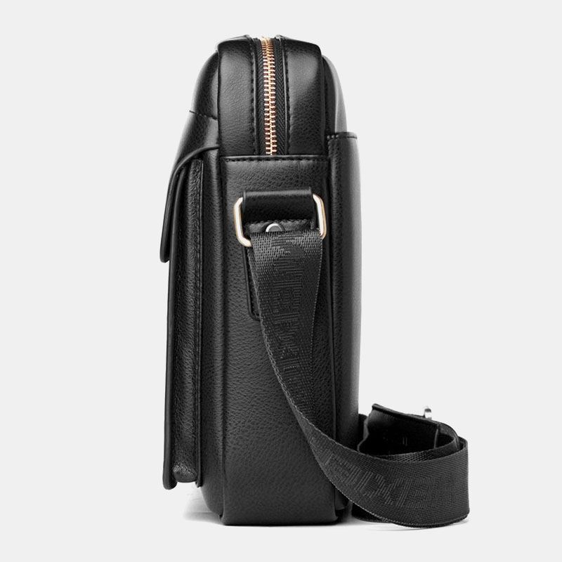 Mænd Pu-læder Multi-rum Slidfast Crossbody-taske Skuldertaske Business Casual 6.3 Tommer Telefontaske