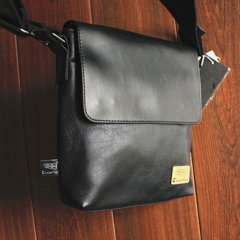 Mænd Pu Læder Ryg Anti-tyveri Lomme Crossbody Tasker Casual 6.5 Tommer Telefontaske Messenger Bag Skuldertaske Rejsetaske