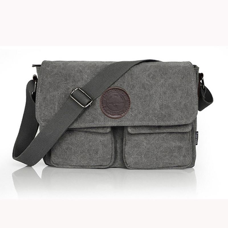 Mænd Retro Crossbody-taske Canvas Skuldertaske Messenger