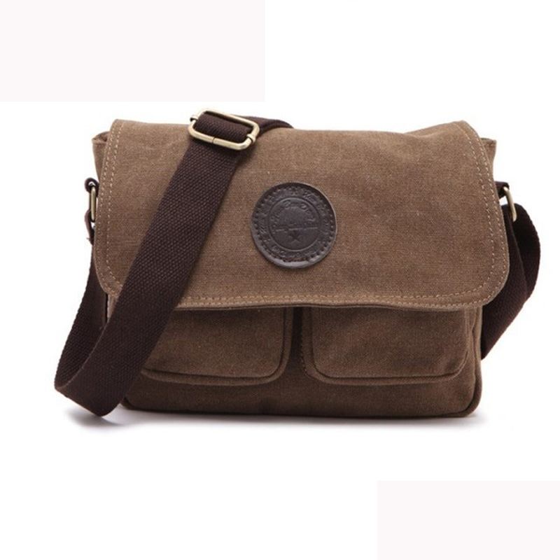 Mænd Retro Crossbody-taske Canvas Skuldertaske Messenger