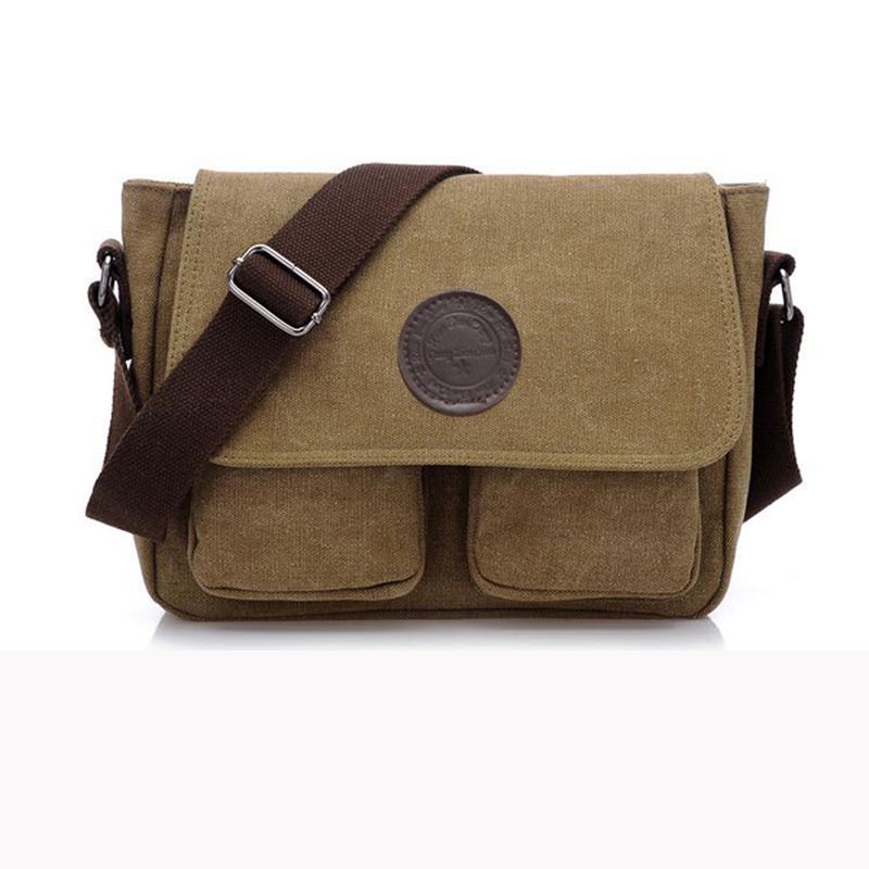 Mænd Retro Crossbody-taske Canvas Skuldertaske Messenger