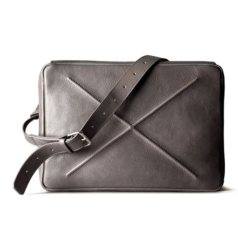 Mænd Solid Casual Multifunktion Laptop Crossbody Taske