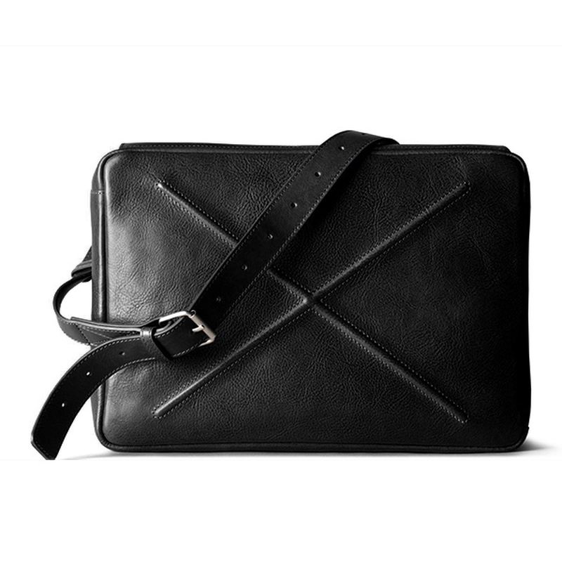 Mænd Solid Casual Multifunktion Laptop Crossbody Taske