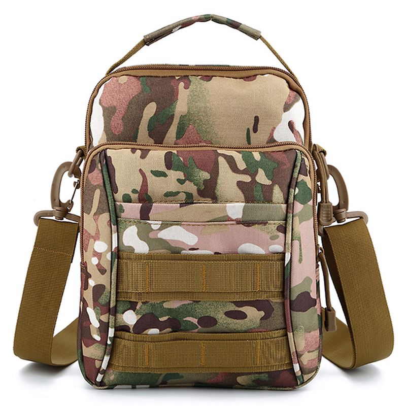 Mænd Udendørs Sport Rejse Camouflage Farve Taktisk Skulder Crossbody Taske