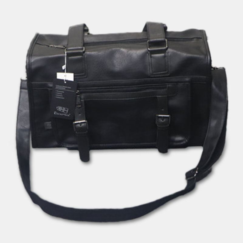 Mænd Vintage Large Capaciy Slid-resistent Vandtæt Imiteret Læder Crossbody Taske Håndtaske