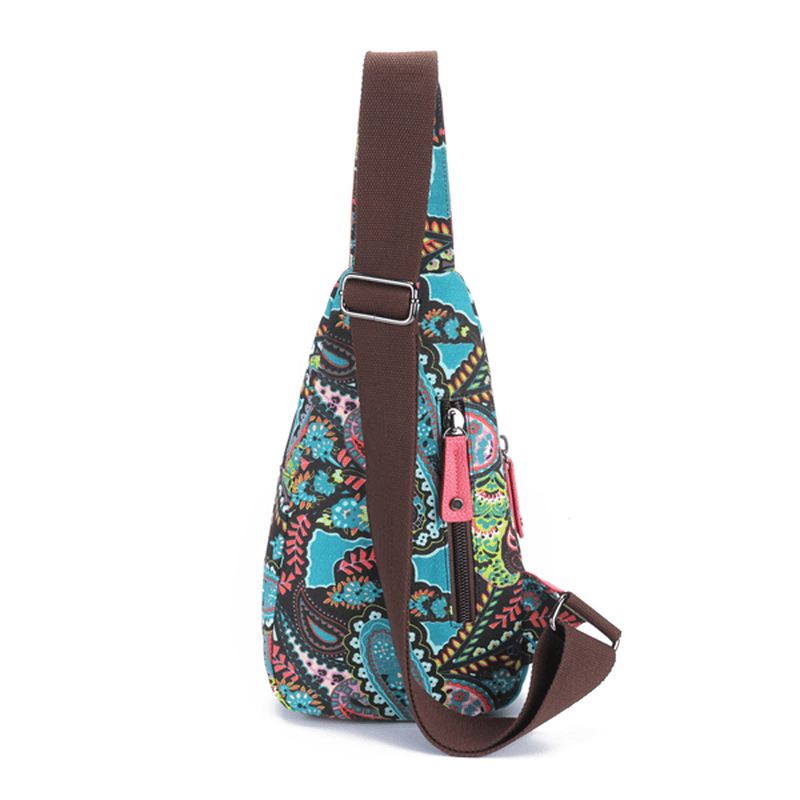 National Floral Summer Light Kvinder Brysttaske Sling Bag Skulder Crossbody Bag