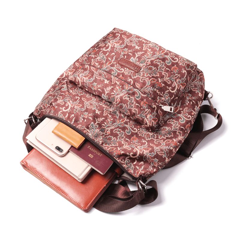 National Floral Travel Kvinder Rygsæk Crossbody Taske