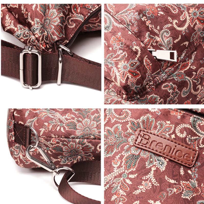 National Floral Travel Kvinder Rygsæk Crossbody Taske