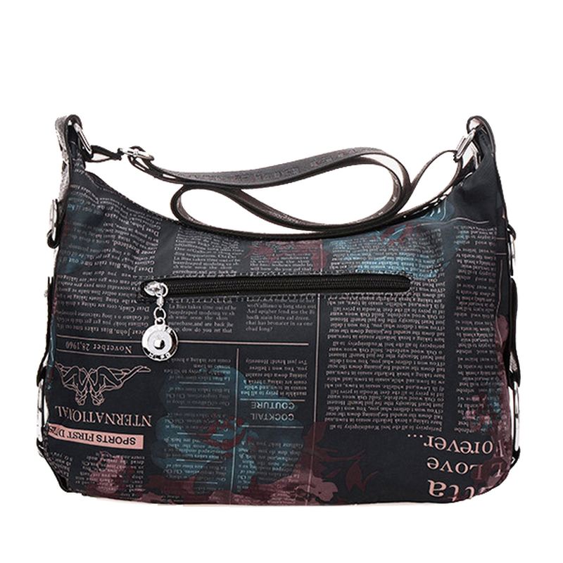 Nylon Light Casual Med Tryk Crossbody-taske Indkøbstasker