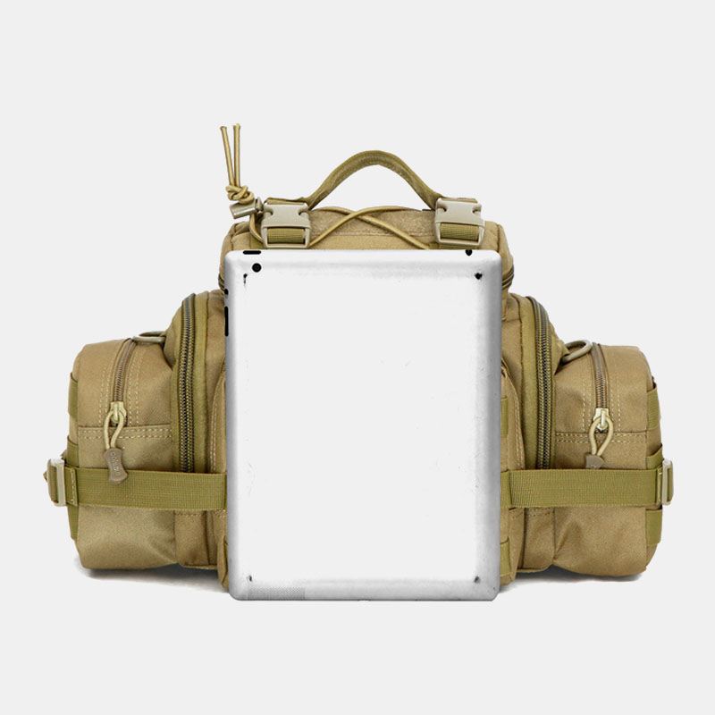 Unisex Nylon Taktisk Camouflage Udendørs Ridning Multi-carry Værktøjstaske Crossbody Taske Taljetaske