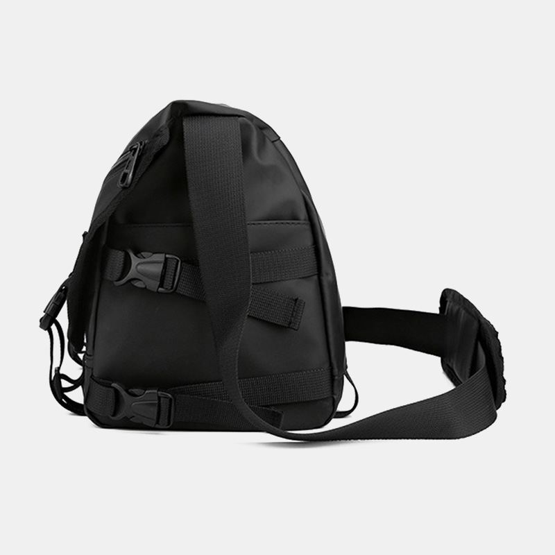 Unisex Stor Kapacitet Ryg Anti-tyveri Lomme Crossbody Tasker Minimalistisk Spænde Nylon Messenger Bag Skuldertaske