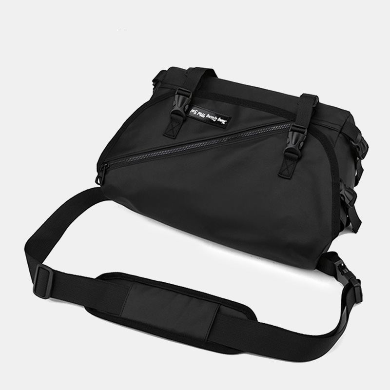 Unisex Stor Kapacitet Ryg Anti-tyveri Lomme Crossbody Tasker Minimalistisk Spænde Nylon Messenger Bag Skuldertaske