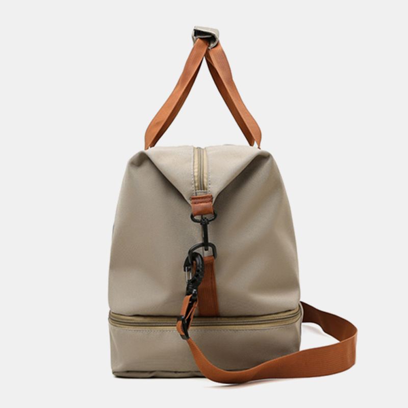 Unisex To-lags Crossbody-taske Med Stor Kapacitet 32l Oxford Multi-lommer Vandtæt Håndtaske Sommerrejser