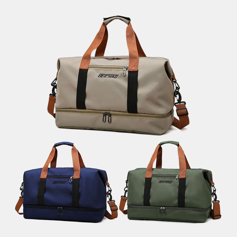 Unisex To-lags Crossbody-taske Med Stor Kapacitet 32l Oxford Multi-lommer Vandtæt Håndtaske Sommerrejser