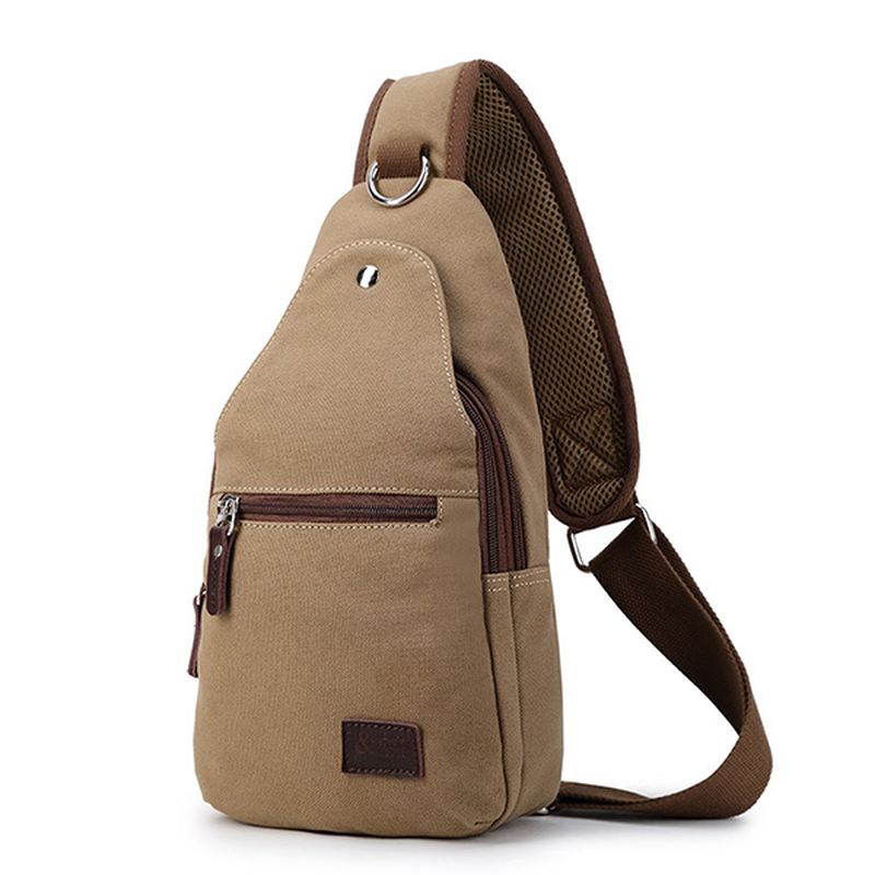 Vintage Canvas Casual Outdoor Travel Brysttaske