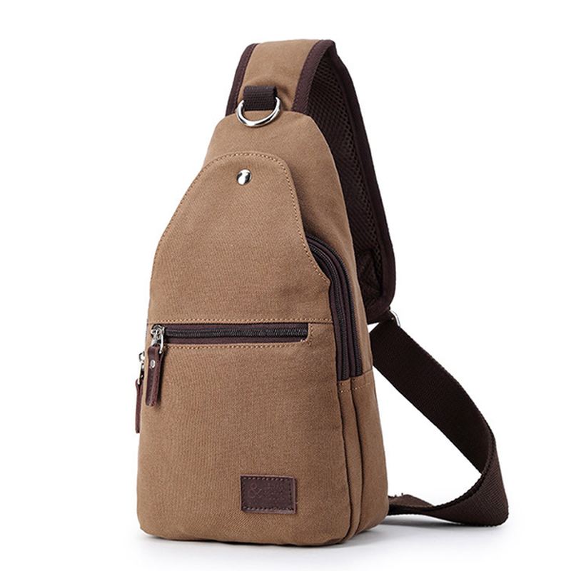 Vintage Canvas Casual Outdoor Travel Brysttaske