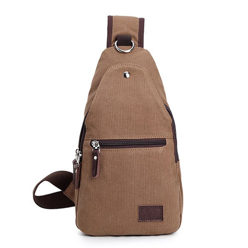 Vintage Canvas Casual Outdoor Travel Brysttaske