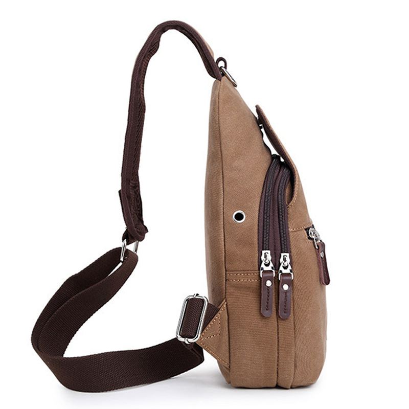 Vintage Canvas Casual Outdoor Travel Brysttaske