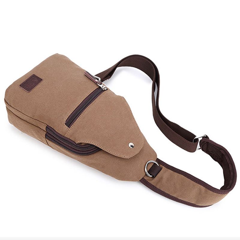 Vintage Canvas Casual Outdoor Travel Brysttaske